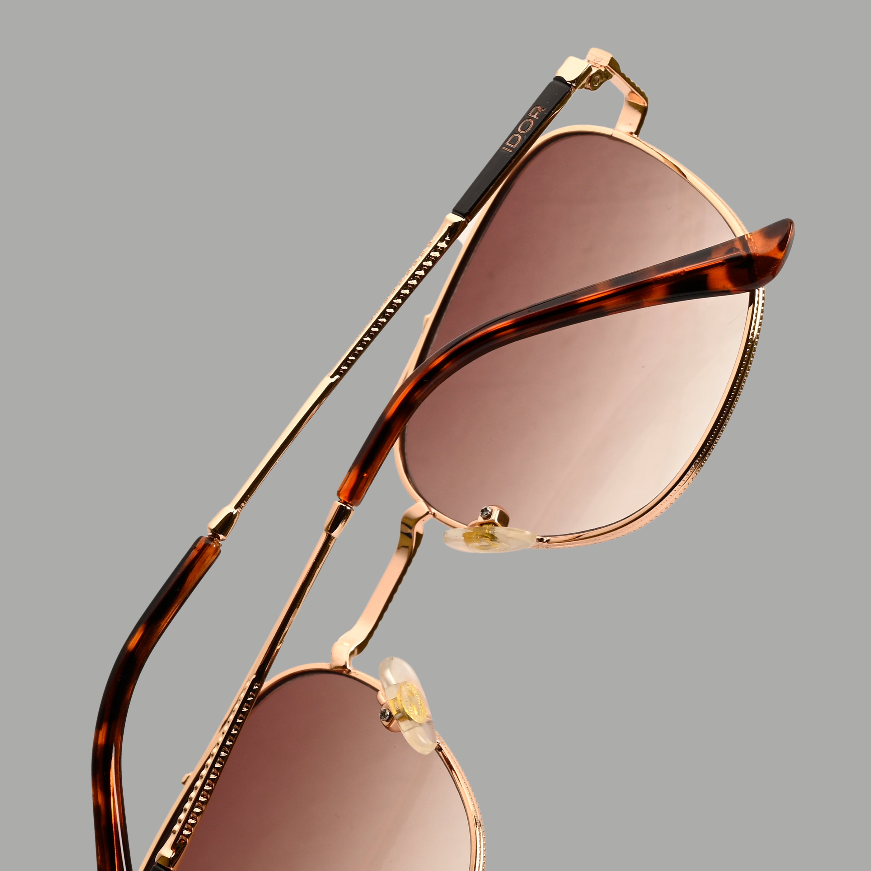 IDOR Premium Metal High Quality Sunglass for Unisex | IDOR-56039