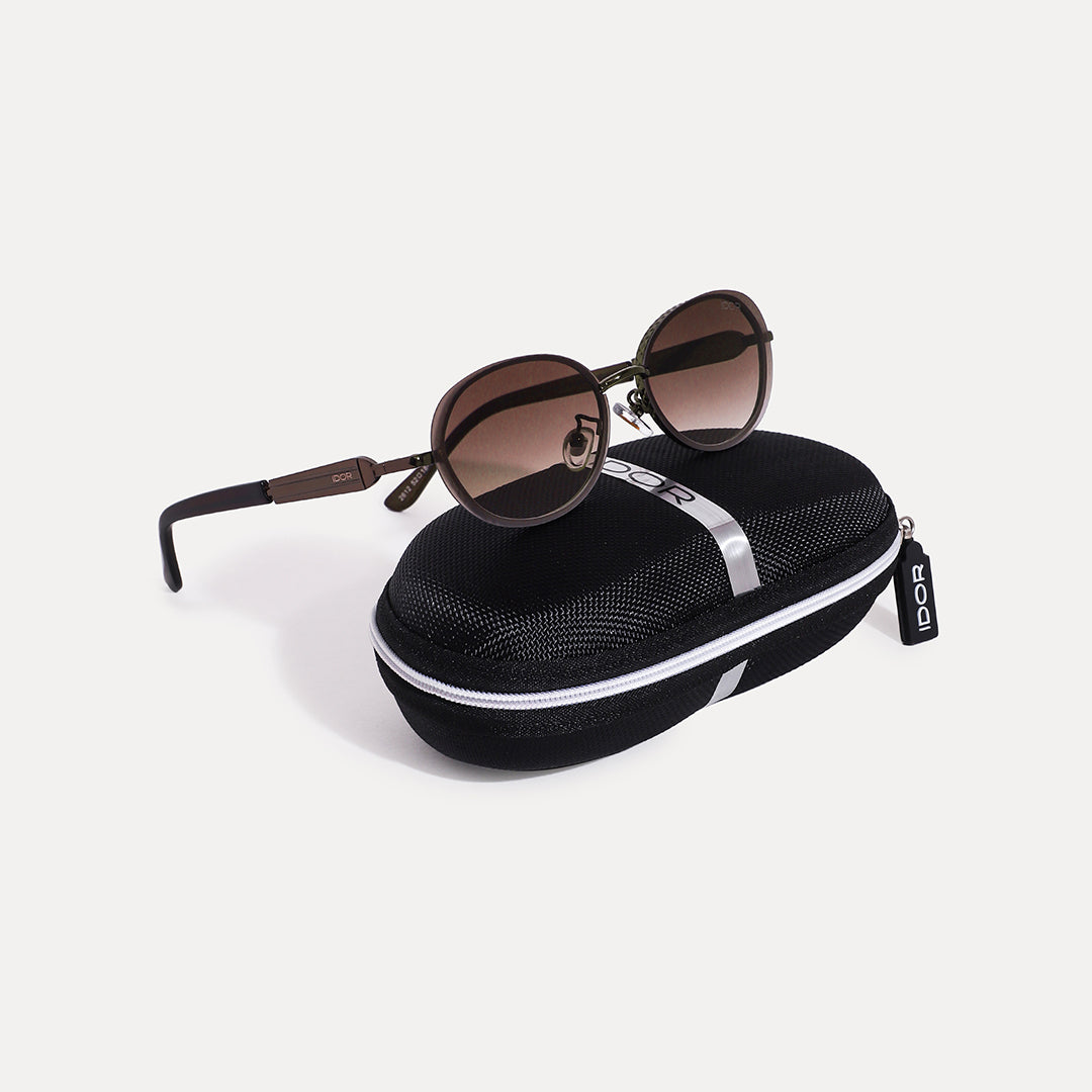 IDOR Premium Metal High Quality Sunglass for Women | IDOR-2612