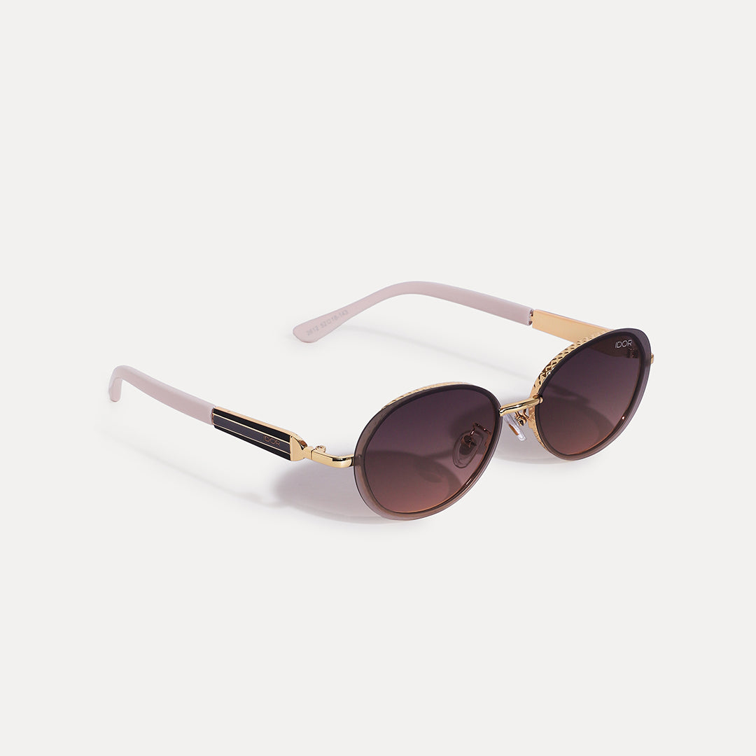 IDOR Premium Metal High Quality Sunglass for Women | IDOR-2612