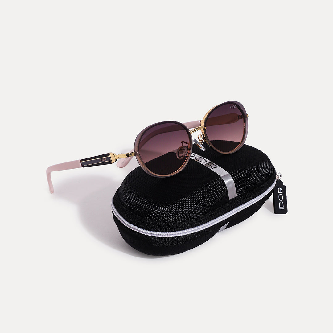 IDOR Premium Metal High Quality Sunglass for Women | IDOR-2612