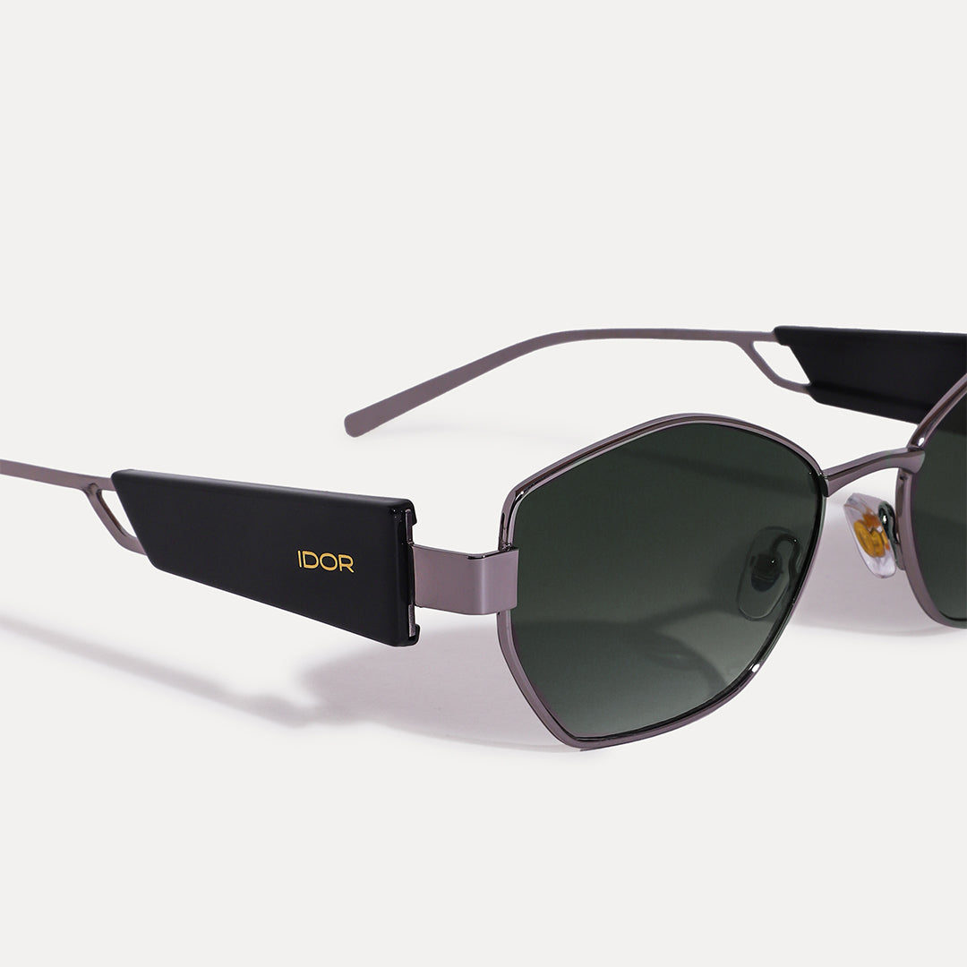 IDOR Premium Metal High Quality Sunglass for Women | IDOR-69286